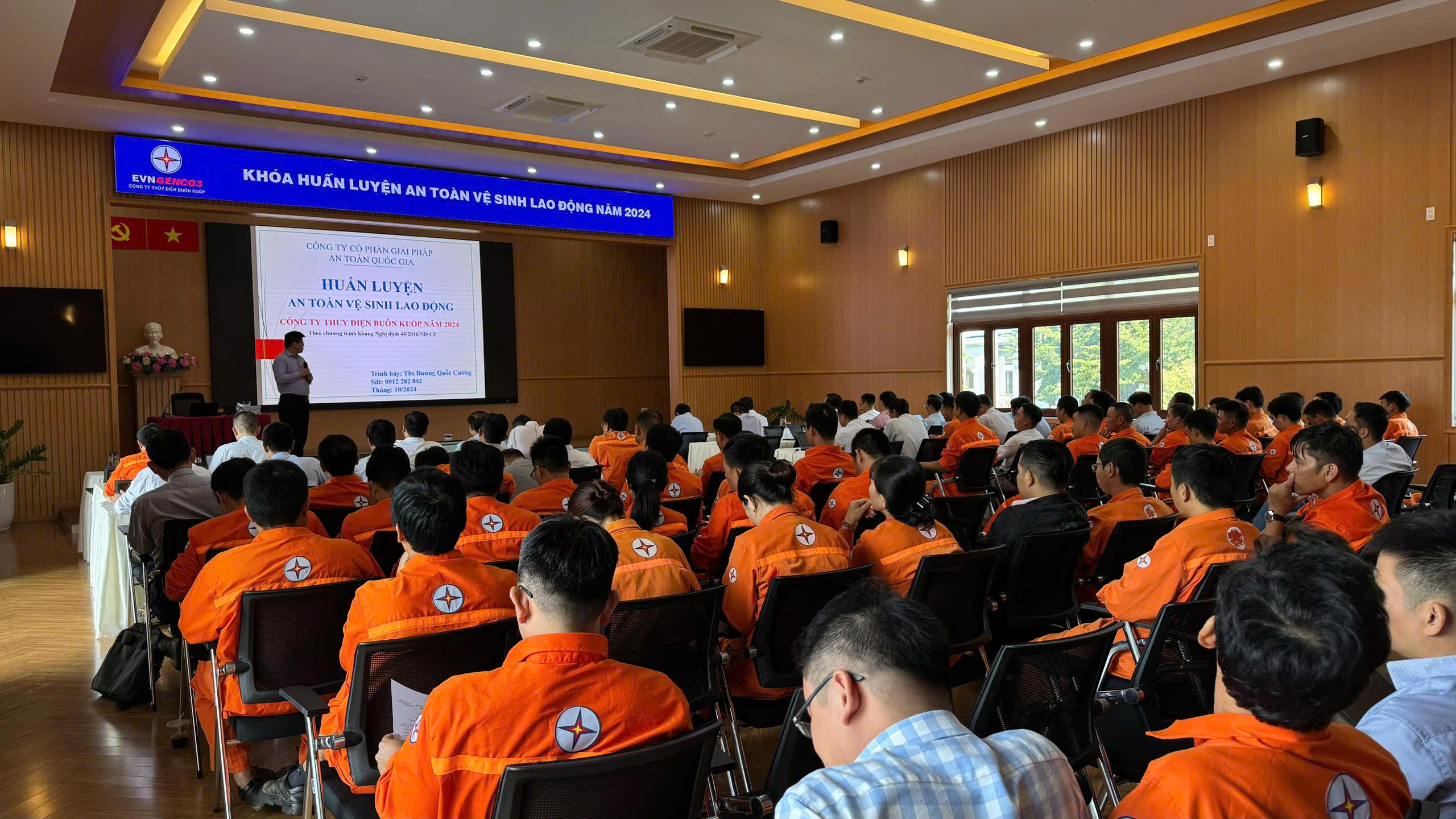 HUẤN LUYỆN AN TOÀN VỆ SINH LAO ĐỘNG TẠI CÔNG TY THỦY ĐIỆN BUÔN KUỐP