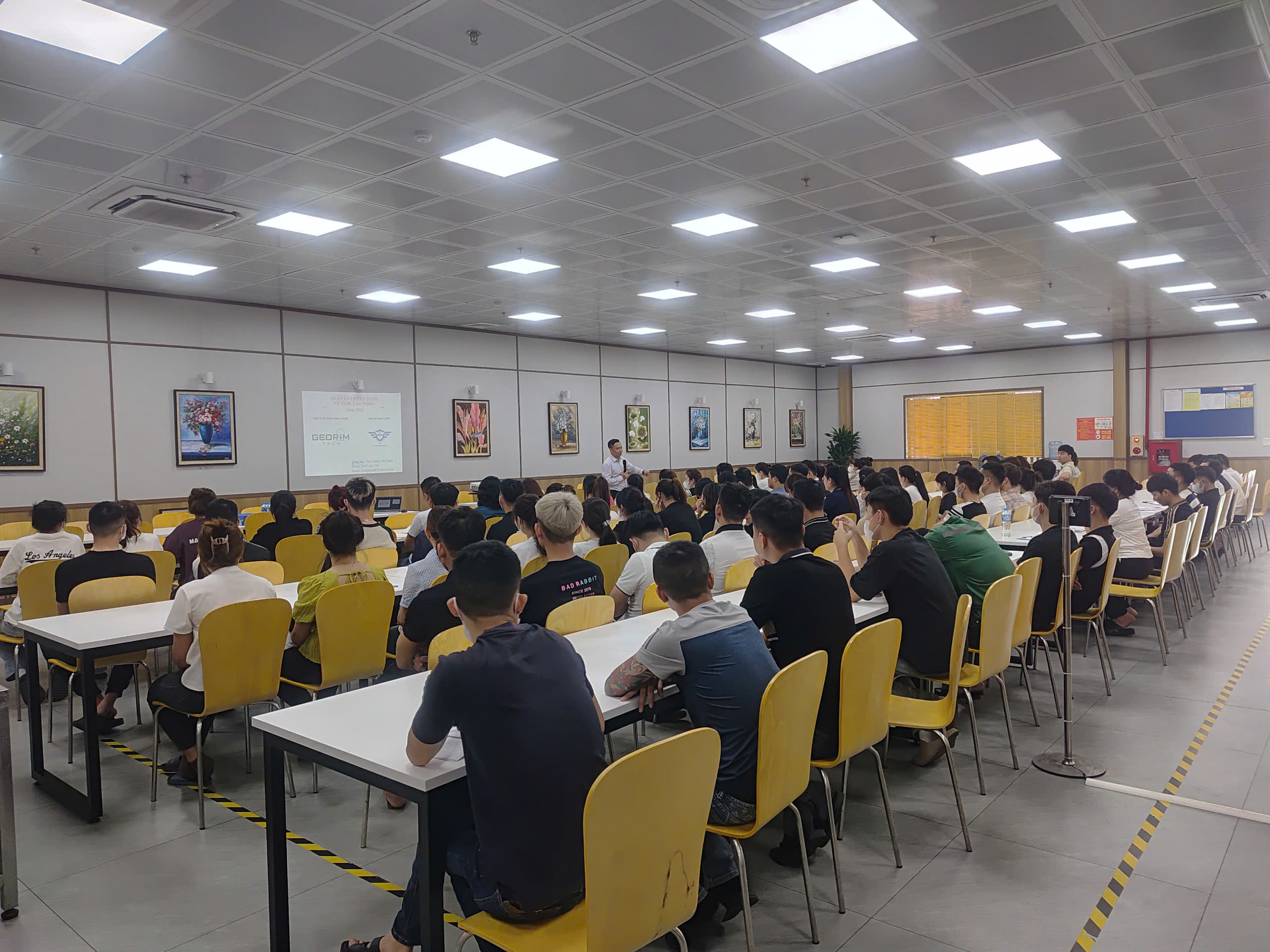 HUẤN LUYỆN AN TOÀN, VỆ SINH LAO ĐỘNG TẠI CÔNG TY TNHH GEORIM TECH VINA