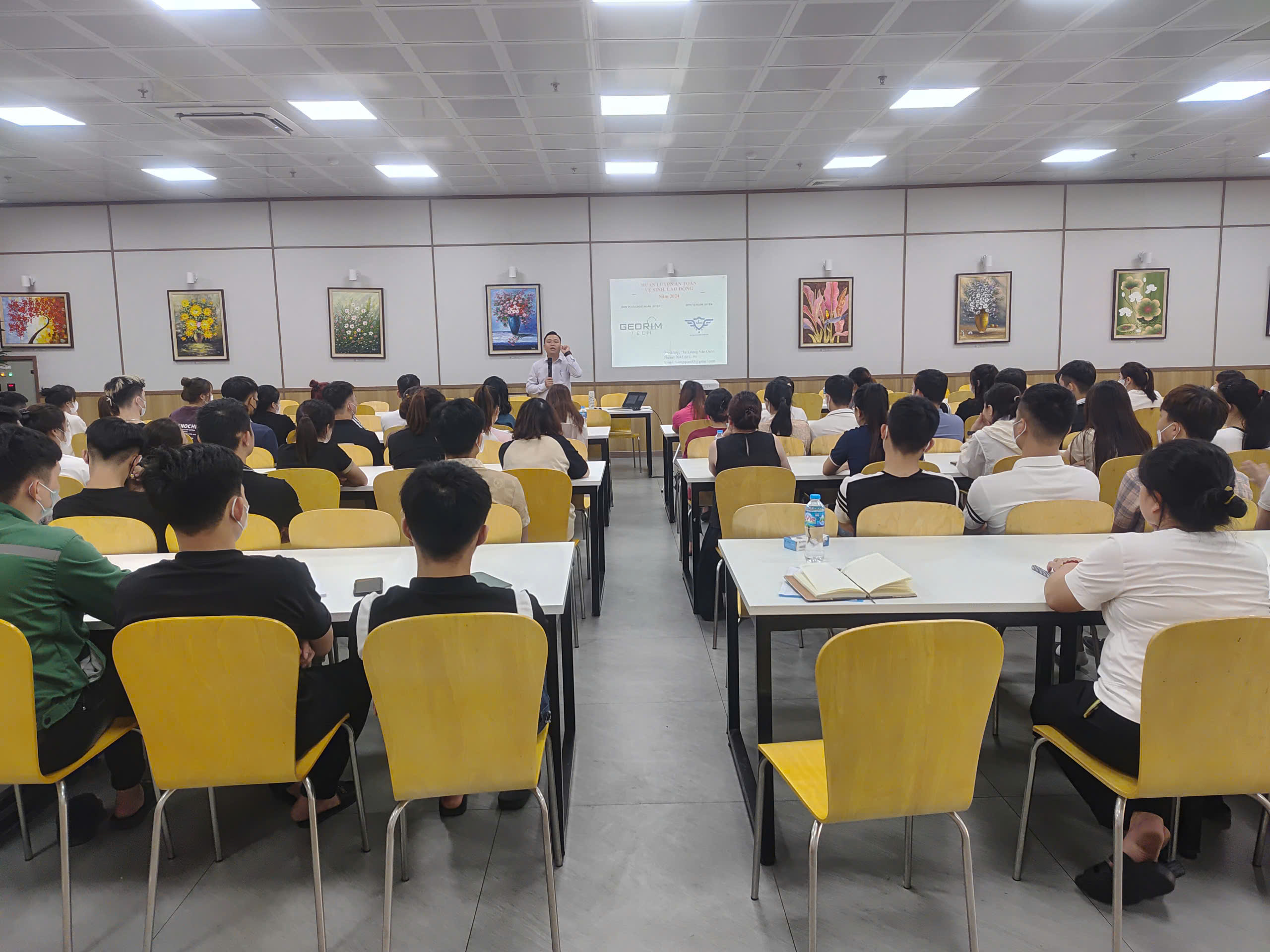 HUẤN LUYỆN AN TOÀN, VỆ SINH LAO ĐỘNG TẠI CÔNG TY TNHH GEORIM TECH VINA