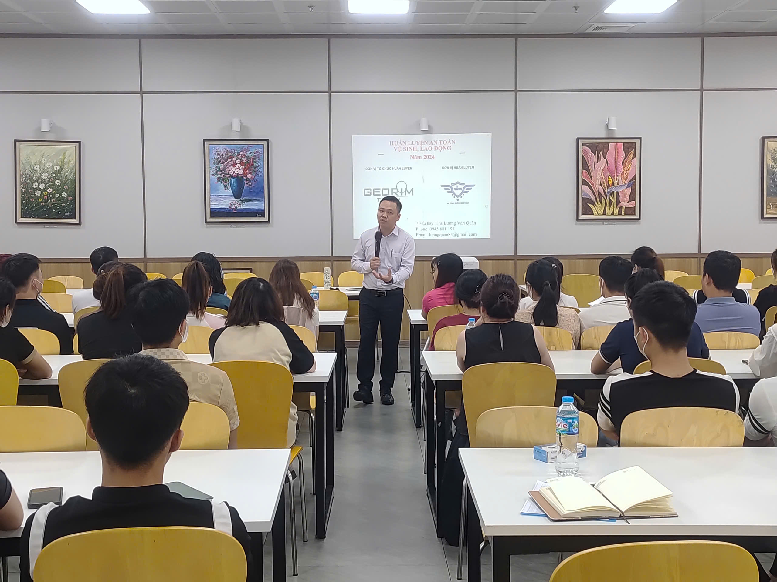 HUẤN LUYỆN AN TOÀN, VỆ SINH LAO ĐỘNG TẠI CÔNG TY TNHH GEORIM TECH VINA