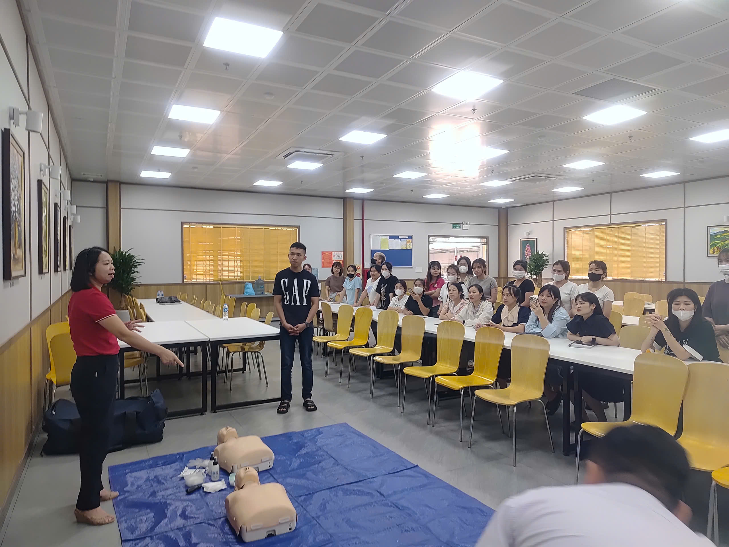 HUẤN LUYỆN AN TOÀN, VỆ SINH LAO ĐỘNG TẠI CÔNG TY TNHH GEORIM TECH VINA