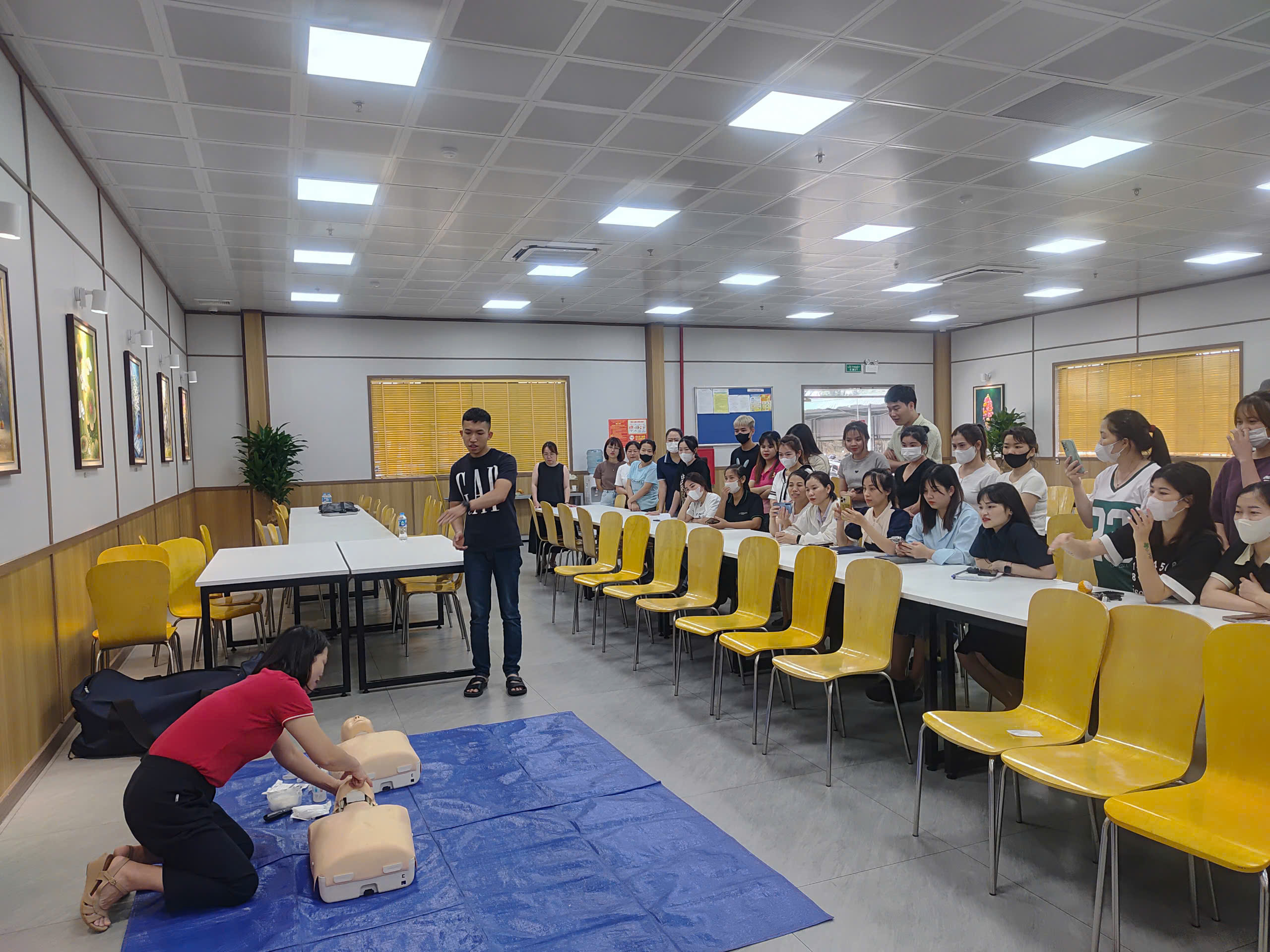 HUẤN LUYỆN AN TOÀN, VỆ SINH LAO ĐỘNG TẠI CÔNG TY TNHH GEORIM TECH VINA